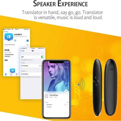 Global Portable Smart Voice Translator Real Time 40 Languages AI ASSISTANT Text Accurate Translation Stock Language 2021 NEW