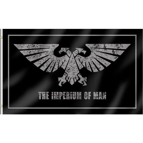 Hot Sale 3x5ft Banners Dropshipping Outdoor Haning Home Party Decor The Imperium Of Man Flag