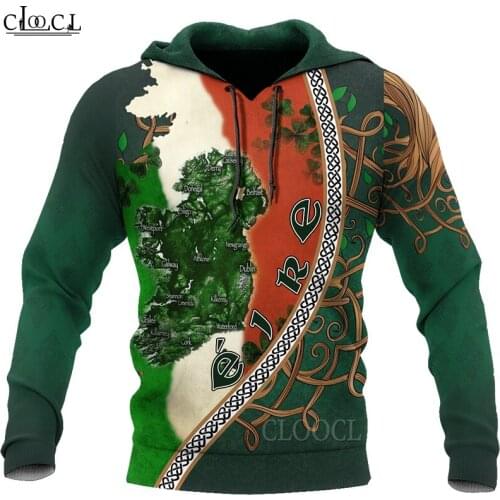 HX Newest St Patricks Day Irish 3D Print Men Women Hoodie Sweatshirt Streetwear Zip Pullover Casual Tracksuits Drop Shipping