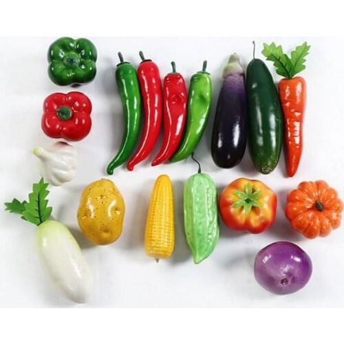 Artificial Fruits Simulation Foam Fake Vegetable Creative Decoration DIY Plastic For Home Decor Accessories Photography Props
