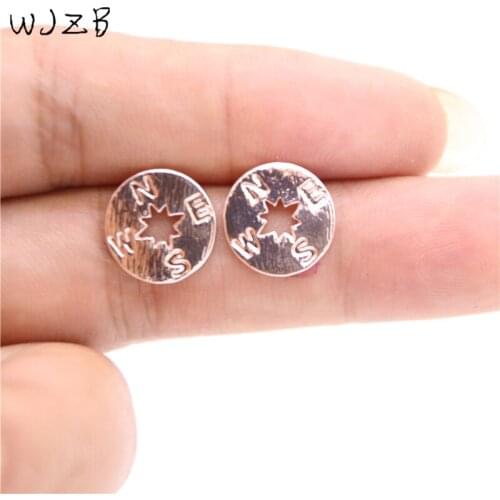 Trendy Compass stud earrings.Pop compass ear nails.A for the beautiful ladies