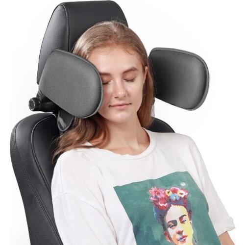 Comfortable Car Sleeper Side Neck Headrest Pillow Cushion Seat Support Head Restraint Seat Pillow Headrest Neck for Travel