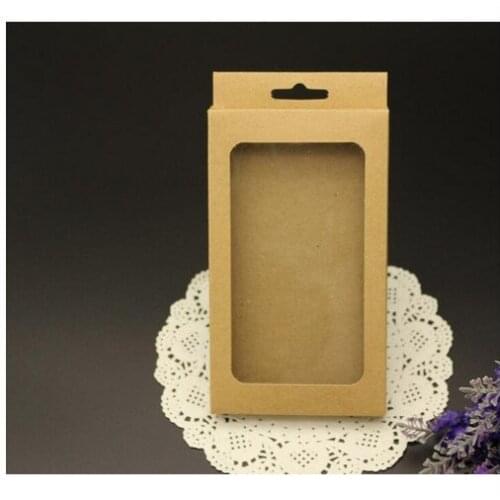 Retail kraft Paper Package Packing Paper Box For Mobile Phone Case Accessories