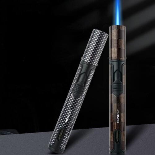 Straight Into The Lighter Cigar Special Spray Gun Metal Portable Outdoor Inflatable Lighter Gadgets for Men Smoking Accesoires