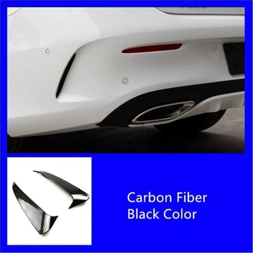 Rear Bumper Spoiler Both Side Canard Decoration Cover Trim for Mercedes Benz C Coupe C205 2015-2019 Car Styling