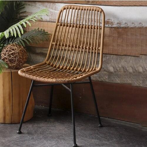 Customized Living Room Chairs Balcony Table and Chair Courtyard Outdoor Outdoor Table and Chair Set Small Tea Table Wicker Chair