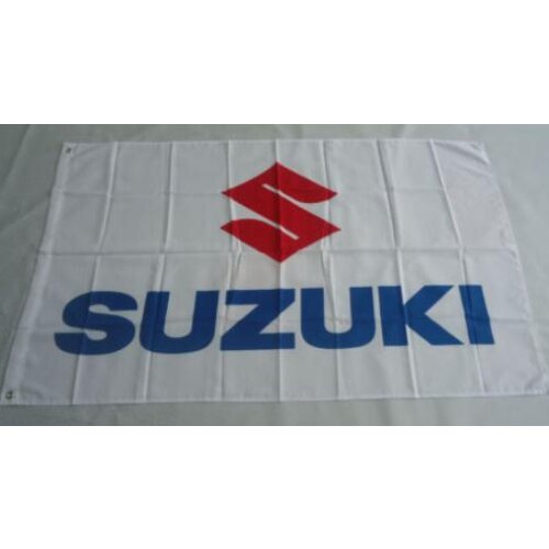 Suzuki Flag car racing flag banner white 3x5FT