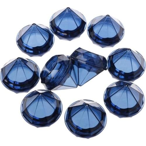 10Pcs/Set 5g Diamond Cream Box Travel Cosmetic Packaging Refillable Empty Case Blue New