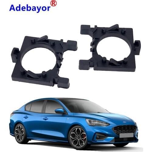 2Pcs/Lot H7 LED Car Headlight Bulb Base Holder Adapter Socket For Ford Focus Fiesta Mondeo Low Beam Auto Light Lamp Mount Stand
