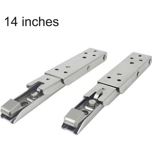 2 Pack Folding Shelf Brackets Max. Load 440lb Stainless Steel DIY Wall Mounted Shelf Bracket Space Saving For Table Work Bench