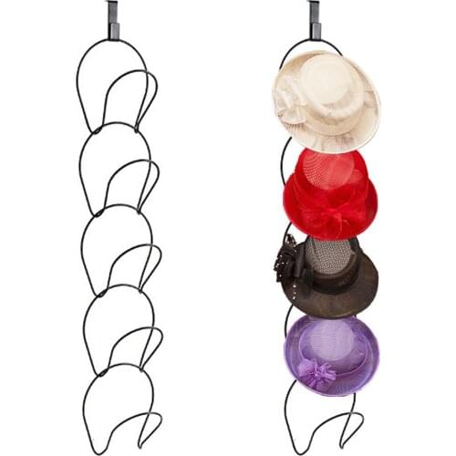 2PCS Baseball Cap Rack Hat Display Holder Door Closet Clothes Scarf Towel Round Storage Shelf Home Organizer