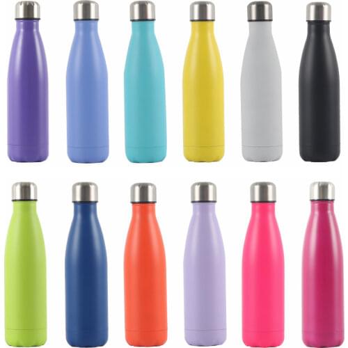 500ml Double-Wall Insulated Stainless Steel Thermos Mug Sport Water Bottle For Girls Vacuum Flask Travel Coffee Cup Drink Bottle