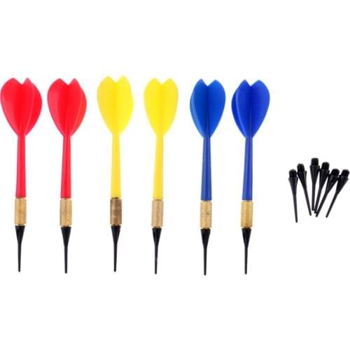6Pcs/Set Safety Soft Tip Darts and Extra Tips for Soft Electronic