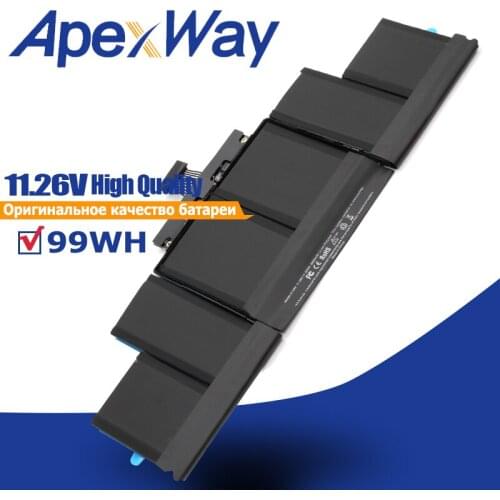ApexWay A1494 11.26V 99Wh laptop battery 11.26V for Apple MacBook Pro 15" A1398 (2013 later-2014 mid) ME239 ME294