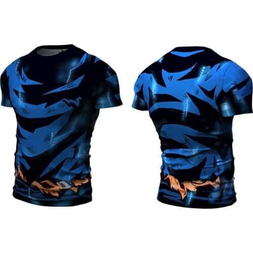 Anime Goku Printed T shirts Men 3d T-shirts DropShipping Top Tee Short Sleeve Camiseta Round Neck Tshirt Fashion Casual Tshirts