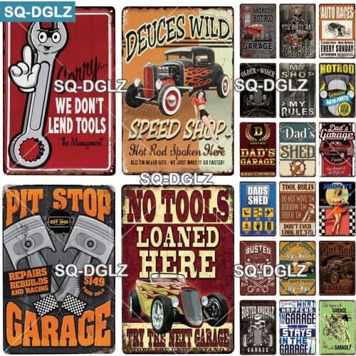 Auto Parts Vintage Metal Tin Sign Decorative Plaque Wall Decor Garage Farm House Man Cave Club Decoration Tool Parts