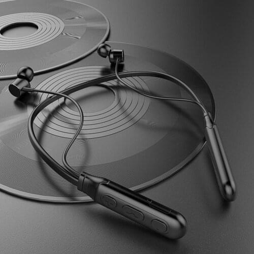 Bluetooth 5.1 Wireless Magnetic Rechargeable Noise Reduction Wearable Earphone For Huawei Xiaomi Redmi Samsung Phone Headphones