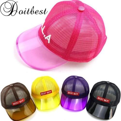 Doitbest 2 to 6 Years old 2019 Child Baseball Cap Hip Hop kids Sun Hat PVC brim top mesh Best Boys Girls Caps snapback hats