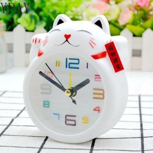 Watch wholesale shop supply creative small Zhaocai cat alarm clock festival gifts company gifts