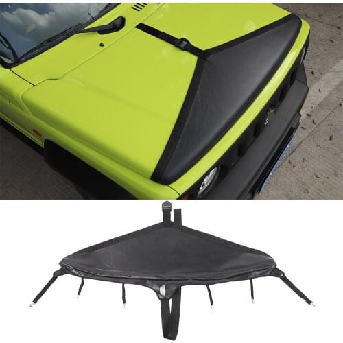 Black Car Front Hood Cover Front End Bra Protector Kit For Suzuki Jimny 2019-20