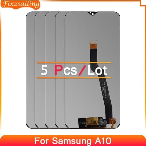 5 PCS For Samsung Galaxy A10 A105 A105F SM-A105F LCD Display Touch Screen Digitizer Assembly Replacement For Samsung A105