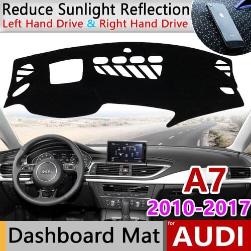 For Audi A7 2010~2017 4G8 Anti-Slip Mat Dashboard Cover Pad Shade Dashmat Carpet Accessories S-line 2011 2013 2014 2015 S7 RS7