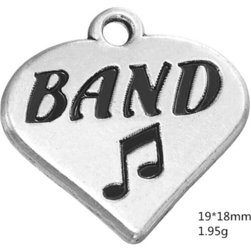 Band Music Charm Pendants Jewelry Making Finding DIY Bracelet Necklace Earring Accessories Handmade Tools 3pcs