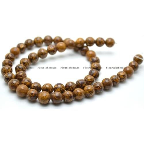 6mm 8mm 10mm Natural Rubber Stone Round Loose Beads DIY Jewelry Making Supplies