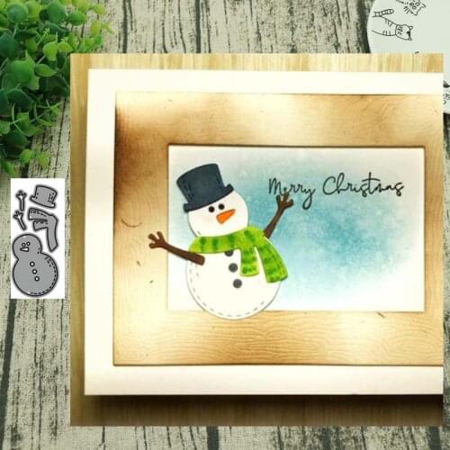 Little snowman METAL CUTTING DIES Stencil Scrapbooking Photo Album Card Paper Embossing Craft DIY