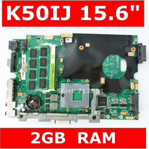 K50IJ Mainboard 2GB Onboard Memory For ASUS K40IJ K50IJ X5DIJ K40I K50I Laptop Motherboard Test OK