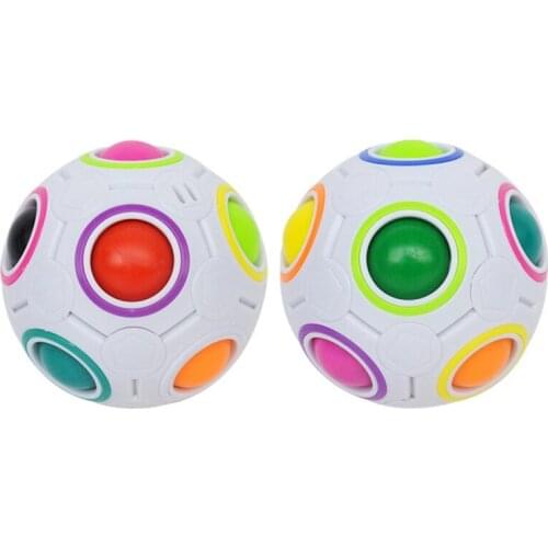Fashionable and Modern Rainbow Ball Children Puzzle Toy Football Educational Learning Supplies For Adult Relieve Stress