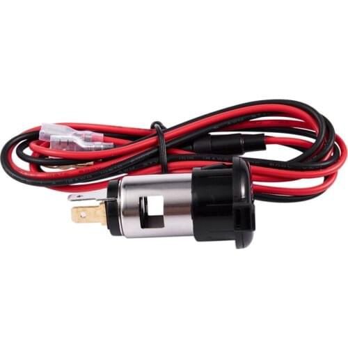 NEW-Auto Car Cable Pre-Wired Cigarette Lighter Plug DC 12V 120W