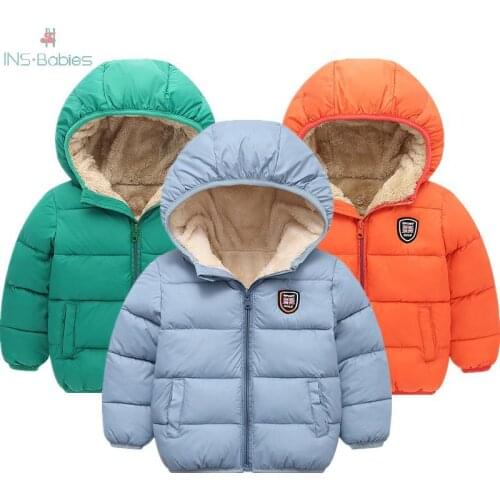 Autumn children' jacket for girls winter coat with hooded winter thicken teenage boys clothing 5 colours baby girls clothes 2020