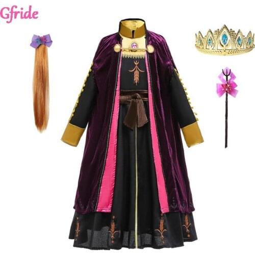 Snow queen dress Girls Princess Dress Up Frock Children Carnaval Cosplay Costumes Teenager Halloween Party Robe Clothes 3-10T