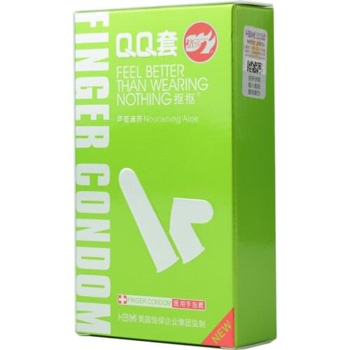 30pcs Genuine Pleasure QQ Finger Condom Aloe Style Condoms Adult Sex Products Female Condoms Sex Toys For Men