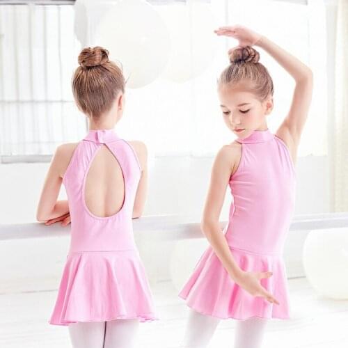 Pink Backless Children Ballet Leotard Kids Ballerina Dance Dress Ballet gymnastics Ballet Dress For Girls Bodysuit Clothes