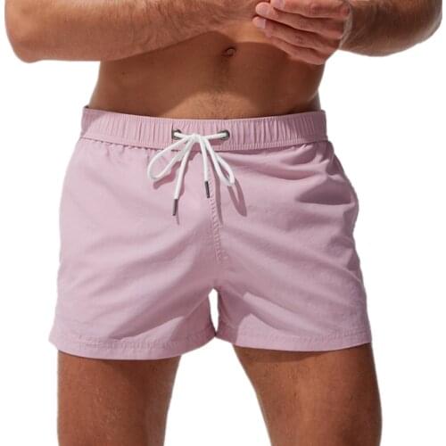Men Beach Shorts Summer Quick Dry Swim Briefs Swimwear Surf Board Sports Shorts Bermuda Swimsuit Trunks Shorts