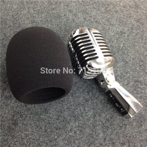 High Quality Microphone Ball Shape Foam Cover For Vintage Microphone Classic Microphone Windscreen Inner Size 60*98mm