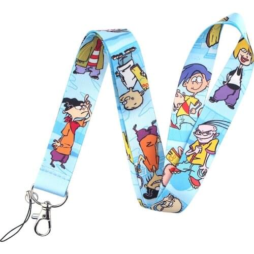YL845 Classic Anime Cute Neck Strap Lanyards Keychain Badge Holder ID Card Pass Hang Rope Lariat Lanyard Key Ring Gifts