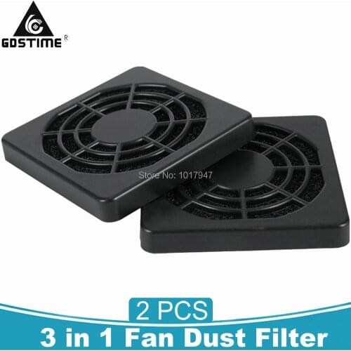 2Pcs Gdstime Dustproof 40mm Case Fan Dust Filter Guard Grill Protector Net Cover for PC Computer Cooler