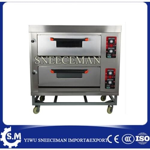 2layers 4pans Gas Bread Baking Oven Rotary Bakery Oven Machines Bakery Small Oven
