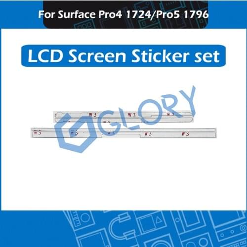 50set/Lot For Microsoft Surface Pro4 1724 Pro5 1796 LCD Screen Sticker Touch Screen Front Panel Tape Adhesive Stripe Paper kit