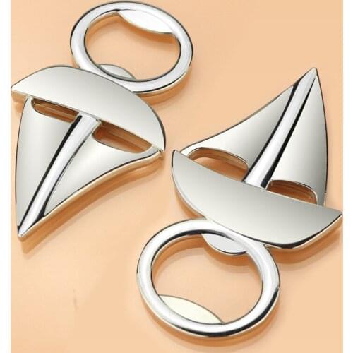 Metal sailboat Key Chain creative keychain car pendant sailboat bottle opener keychain bar gifts K4253