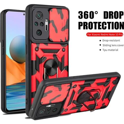 Push-pull Camera Lens Car Magnetic Protector Phone Case For Xiomi Xiaomi Readmi Redmi Note 10 s Note10 Pro Max 10s 2021 Cover