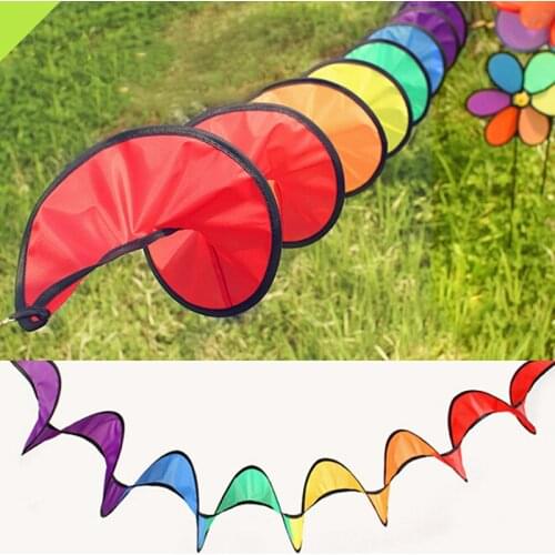 Colorful Camping Tent Foldable Rainbow Spiral Windmill Wind Spinner Home Garden Decor Ornaments Classic Toys