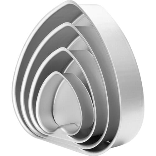 Heart Shaped Cake Pan with Removable Bottom Anodized Aluminum Wedding Birthday Baking Cake Tin Cheesecake Pan Chiffon Cake Mold