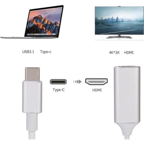 New 4K USB C Type-C 3.1 to HDMI Cable Video Audio usb c hdmi Cable For MacBook Air/Pro iPad Pro Galaxy S8/S9/S10 Surface Book