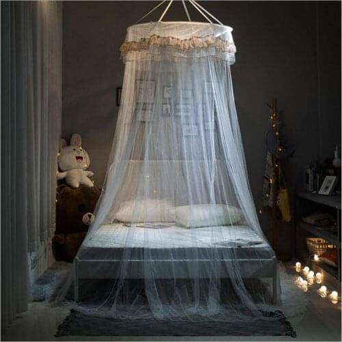 360 Degree Rotating Mosquito Net Princess Queen Style for Single to King Size Beds Suitable for Home and Travel