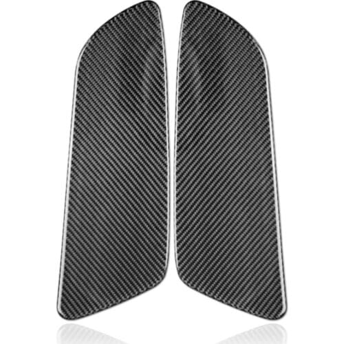 Carbon Fiber Rear Car Door Panel Cover Sticker Trim For Ford Mustang 2015-2019 Cover Sticker Interior Trim Decal