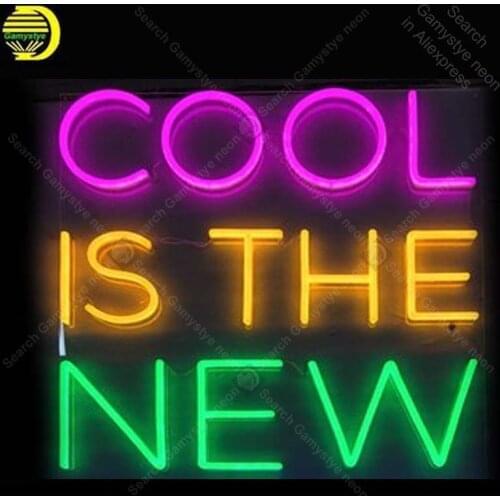 Neon Sign Cool Is The New Neon Signs for Restaurant Glass Tubes Neon Bulbs Signboard decorate Room wall Handcraft Beer Bar sign